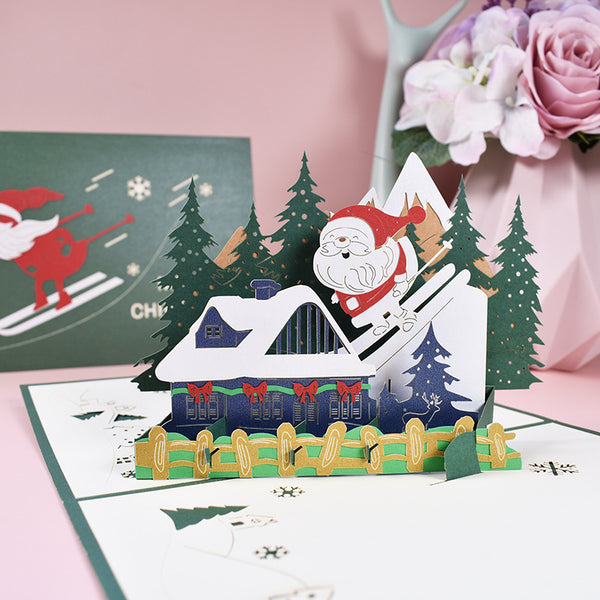 Christmas Gift 3D Christmas Card Set
